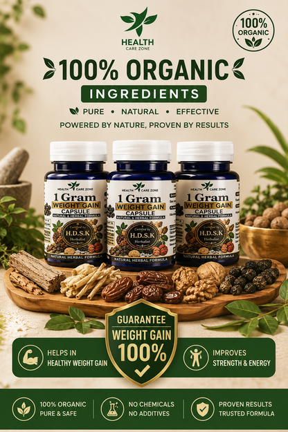 One Gram Capsule | 100% Herbal Weight Gain Formula 🔥